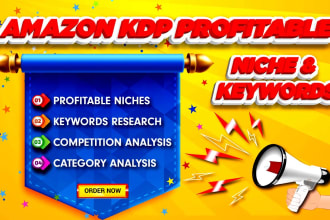 research amazon KDP profitable niches and keywords
