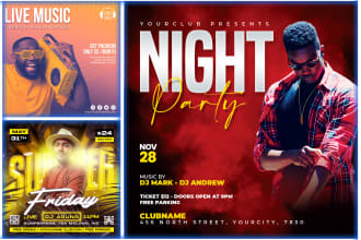 do music concert jazz, rock, hiphop, dj, pop, folk, live music, flyers