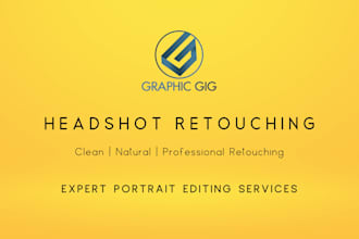 professionally retouch your headshot or portrait image