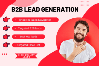 do b2b lead generation for business leads using linkedin sales navigator