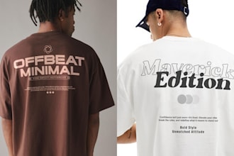 do minimalist typography t shirt design