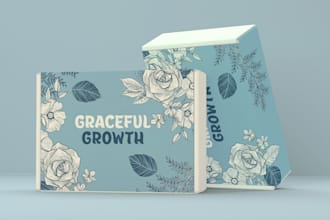 design packaging box mailer box subscription box 3d mockup