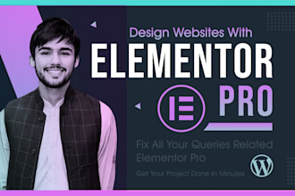 design or redesign wordpress website using elementor pro
