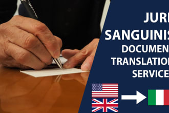 translate your documents for jure sanguinis