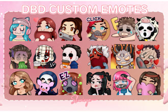 create custom dead by daylight emotes for twitch or discord