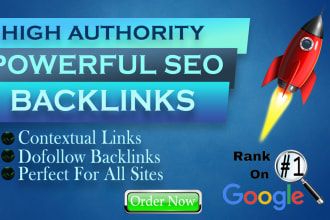 do high da authority contextual  dofollow SEO backlinks  google top ranking