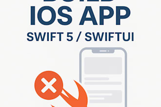 develop a complete ios app using swift 5 or swiftui