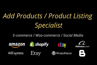 do add products for woocommerce and ecommerce website