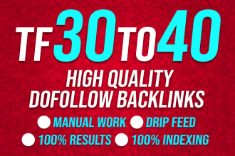 make high trust flow dofollow backlinks, high tf cf SEO link building