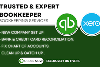 streamline quickbooks online and xero bookkeeping and bank reconciliation