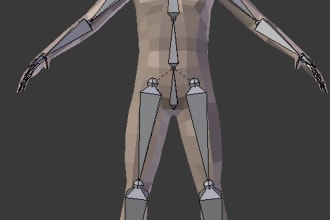 do rigging of your characters in blender