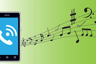 make 5 custom ringtones of whatever you want