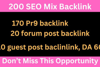 do submit 200 seo mix backlinks