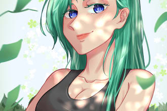 draw oc, vtuber, anime, fanarts illustration in my style
