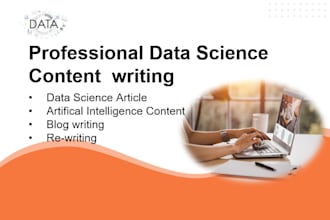 write a data science research article blogs