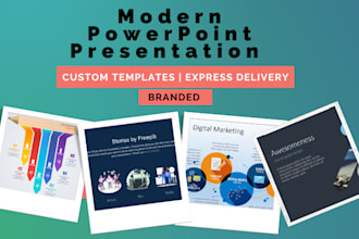 create branded, modern and clean powerpoint presentations
