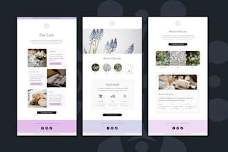 design and develop html email template or signature