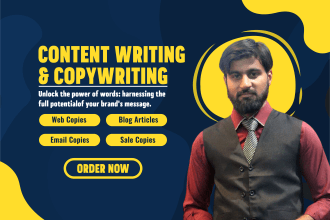 do SEO optimized content writing and sales, email, ad, and website copywriting