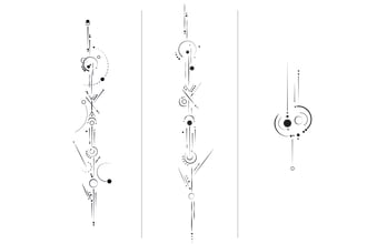 design customized lines and dots abstract tattoo