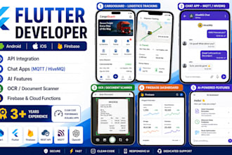 fix, upgrade, and develop flutter mobile applications