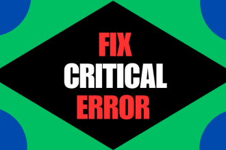 fix critical errors of wordpress and woocommerce website