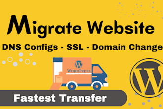 migrate wordpress website ,transfer wordpress website