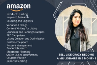 be your amazon fba virtual assistant for private label , amazon fba expert