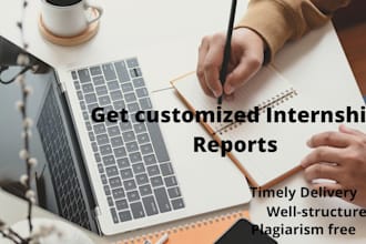 write a customized internship report