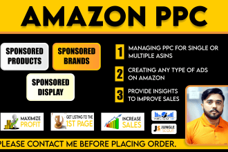 setup, optimize and manage your amazon fba PPC campaigns