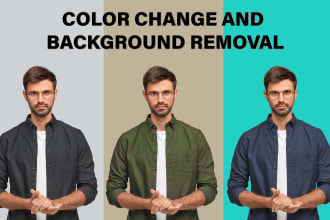 do color change and background removal in 2 hours