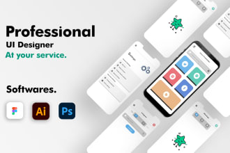 design mobile app UI for android and IOS