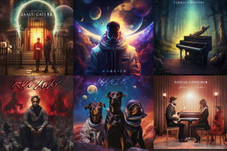 design stunning album cover or album artwork