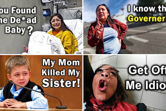 create high quality true crime youtube thumbnails