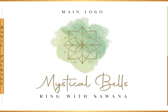 do sacred geometry or mystical logo with branding