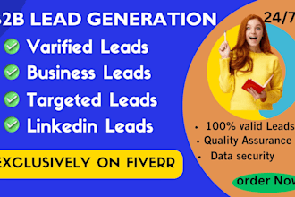 provide b2b lead generation email and prospect list building