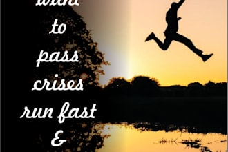 write motivational words in poster shape