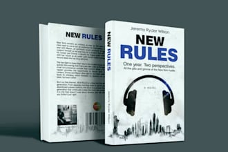 design book cover design, minimalist and professional cover