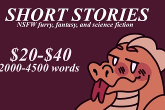 write an nsfw scifi, fantasy, or furry story