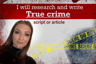 write true crime podcast or youtube script