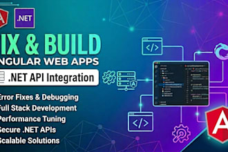 fix and build angular web apps with dot net API