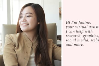 be your virtual admin assistant for 1 hour