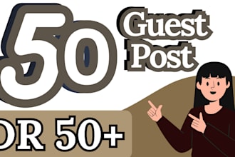 do 50 guest post on DR 50 websites