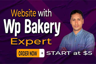 be your wordpress website expert with wpbakery and customize