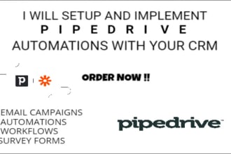 setup, integrate and automate your pipedrive CRM