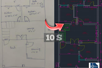 convert hand sketch, pdf and jpg into cad