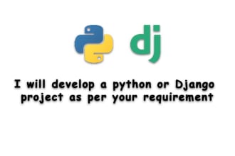 create a complete project in python django