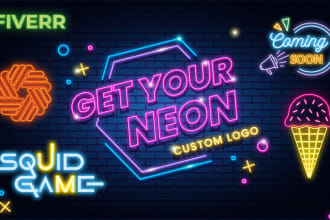 make stunning neon sign, neon logo and neon line art in just 4 hours