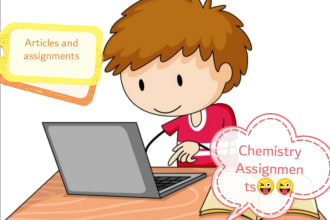 write chemistry, and science assignments and articles