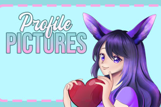 draw cute portrait profile picture