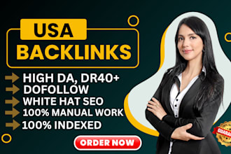 build USA backlinks on high authority blog forum websites manual dofollow links